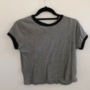Forever 21 Gray Crop Top